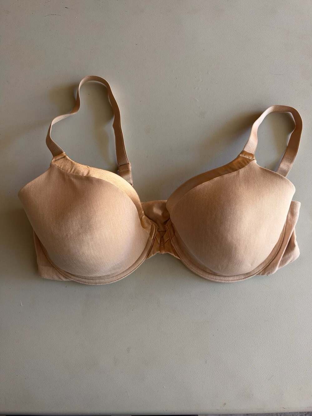 Vanity Fair Front Close Bra 38D Nude Underwire Convertible 75339